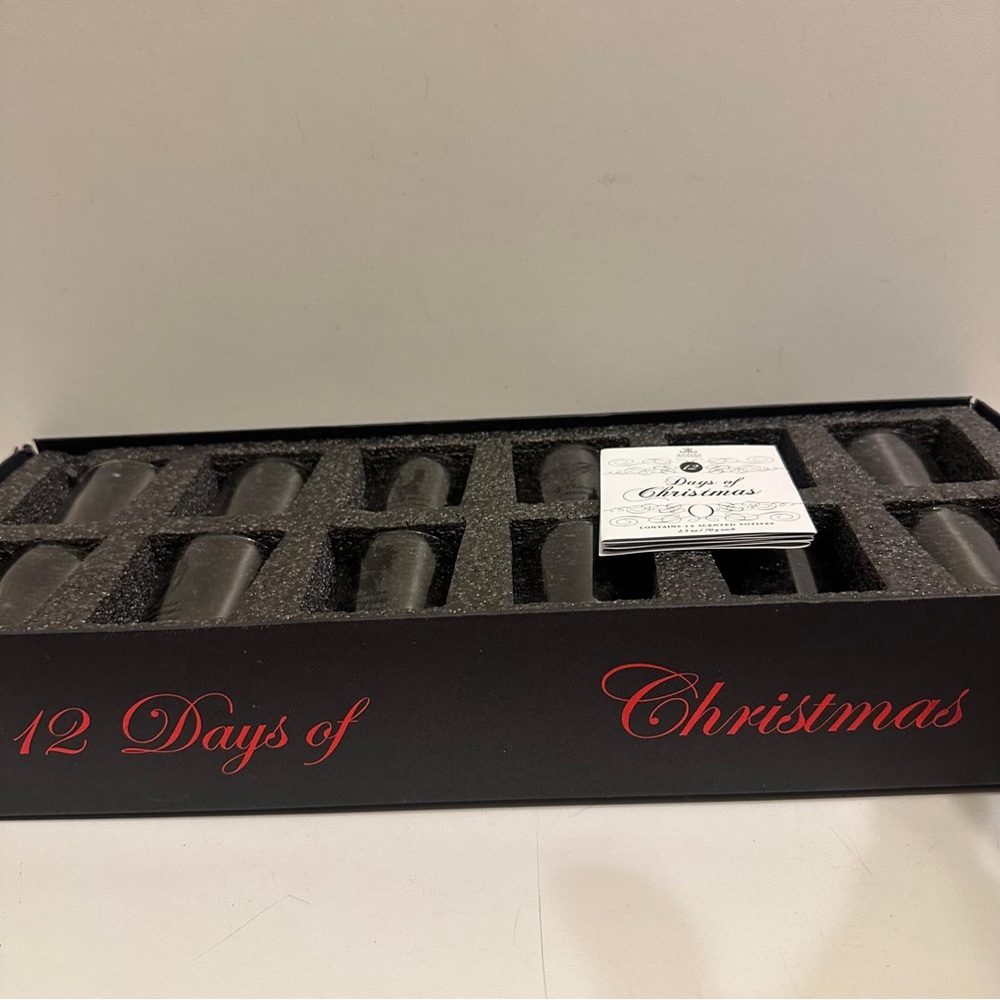 12 Days of Christmas scented votives glasses